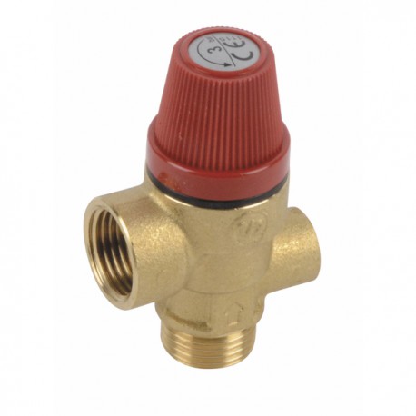 Válvula seguridad hidraulica 3bar 1/4" - DIFF para Chaffoteaux : 998447