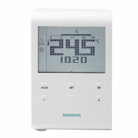 Termostato de ambiente programable con pilas - SIEMENS : RDE100.1