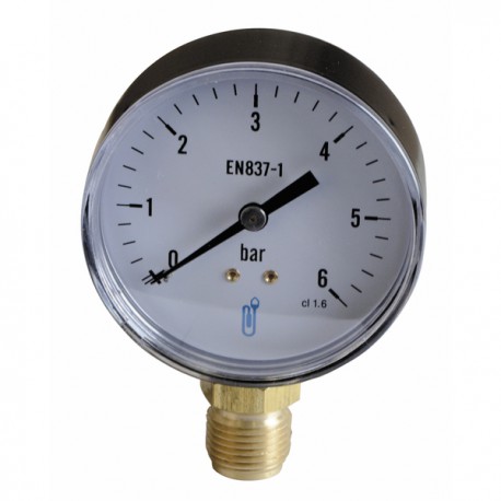 Manómetro 0 a 6 bar Ø 80mm