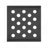 Rejilla de fundición para chimeneas 160x160 mm
