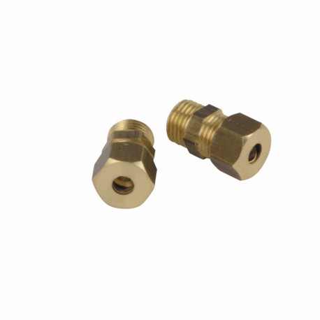 Racor de oliva recto M1/4 x tubo de 6mm  (X 2) - DIFF