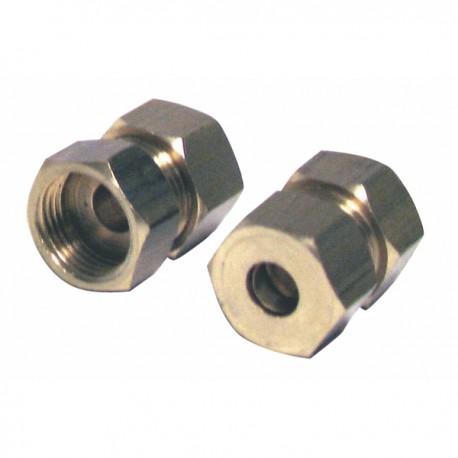 Racor de oliva recto H3/8 x tubo de 10mm  (X 2) - DIFF