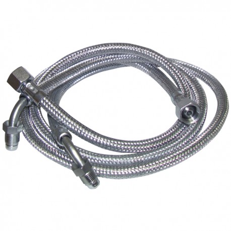 Flexible gasóleo H3/8" x M1/4 codo 90° lg 900mm  (X 2)