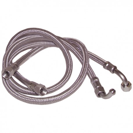 Flexible H14/150 x H14/150 codo 90° lg 750mm  (X 2)