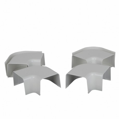 Curva plana 110x75 blanco puro 9010 (X 6)