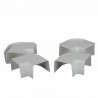 Curva plana 110x75 blanco puro 9010 (X 6)