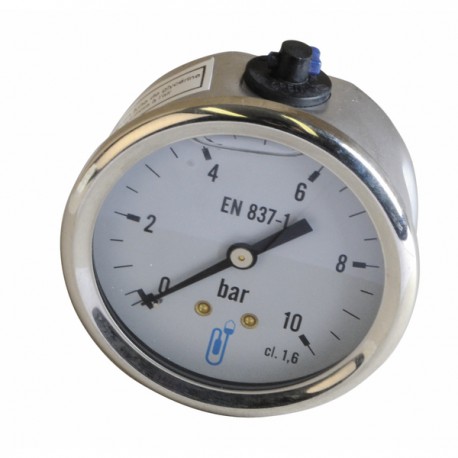 Manómetro axial glicerina 0-4 bar Ø 63mm