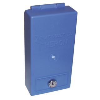 Caja de llaves azul