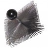 Deshollinador acero templado  con bola 250 x 250