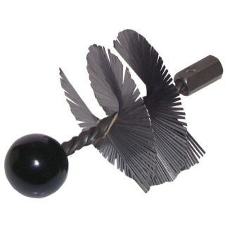Deshollinador acero templado con bola  Ø 125mm