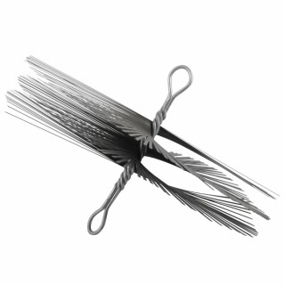 Deshollinador de acero templado con 2 aros Ø 300 mm