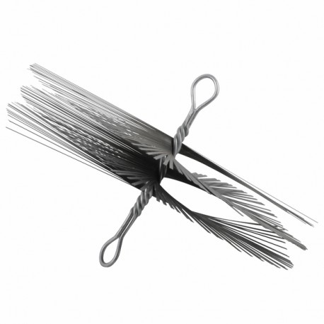 Deshollinador de acero templado con 2 aros Ø 300 mm