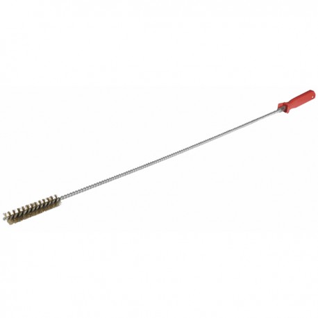 Escobillón acero latonado Ø 25 varilla 8 mm