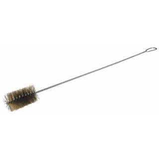 Escobillón acero latonado Ø 70 varilla 8 mm