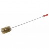 Escobillón acero latonado Ø 80 varilla 8 mm