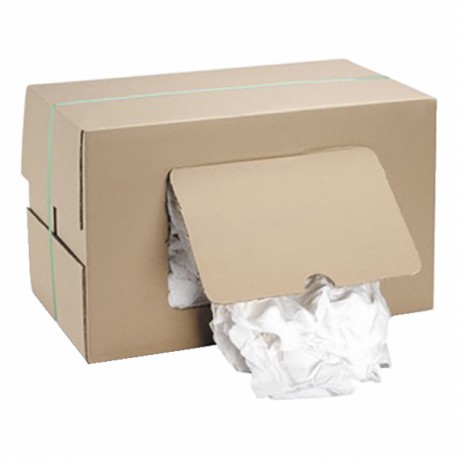 Cartón de trapo de algodón blanco 10kg