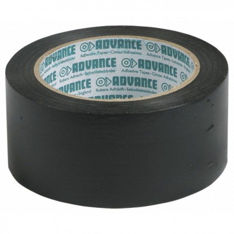 Cinta PVC adhesiva negra 50 mm