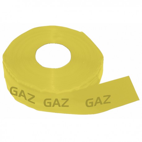 Cinta Adhesiva - Cinta PVC adhesiva (AMARILO) marcado "GAS" 60M x 50mm