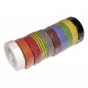 Cinta PVC eléctrico adhesiva (15mm x 10m)  (X 10)