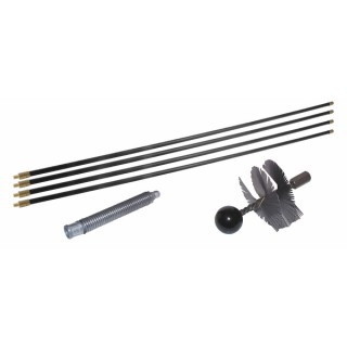 Kit deshollinador acero Ø125