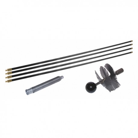 Kit deshollinador acero Ø125