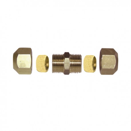 racor con anillo de apriete - Derecha Tubo de 12 mm x tubo de 10 mm  (X 10) - DIFF