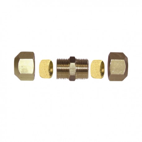 racor con anillo de apriete - Derecha Tubo de 12 mm x tubo de 10 mm  (X 10)