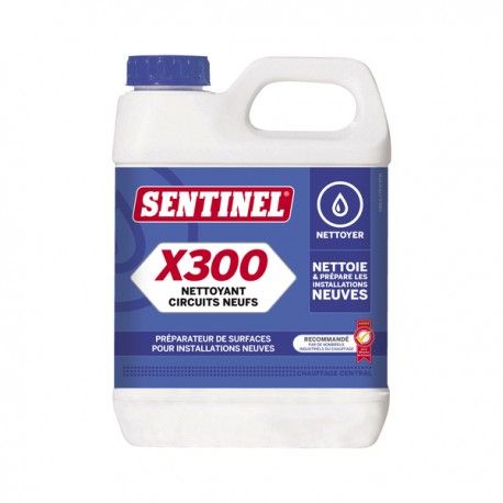 Limpiador circuito nuevo X300 - recipiente 1 litro - SENTINEL : X300L-12X1L-EXP