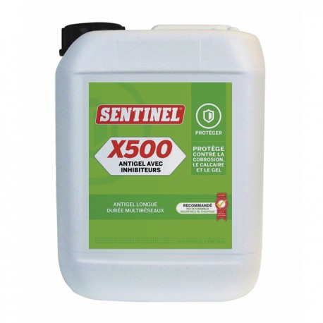 Anticongelante con inhibidor x500 - Recipiente 5 litros - SENTINEL : X500L-4X5L-EXP