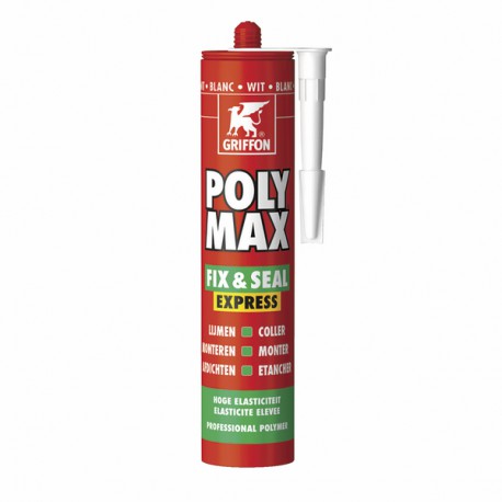 POLYMAX FIX ET SEAL express gris transparente - GRIFFON : 6307750