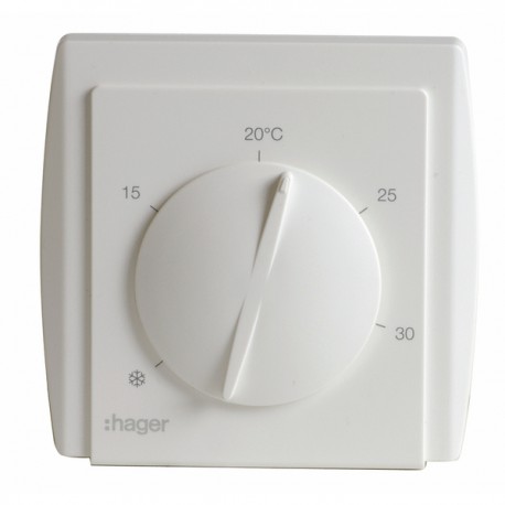 Termostato de ambiente simple 54185 con membrana - HAGER : 54185