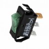 Interruptor unipolar negro/ luminoso verde - GEMINOX : 87168121620
