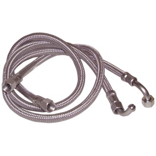 Flexible H1/4" x H1/4" codo 90°  lg 1000 (X 2) - DIFF