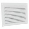 Rejilla con viseras de aluminio prelacada blanca GA BL 200x200 - ANJOS : 6705