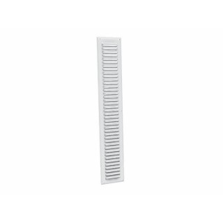 Rejilla con viseras de aluminio prelacada blanca GA BL 100x200 GAM - ANJOS : 6779
