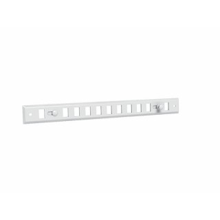 Rejilla obturable de aluminio prelacado blanco GO BL 400 x 30 - ANJOS : 7121