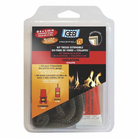 Kit trenza flexible en fibra vidrio y collafeu - GEB : 821592