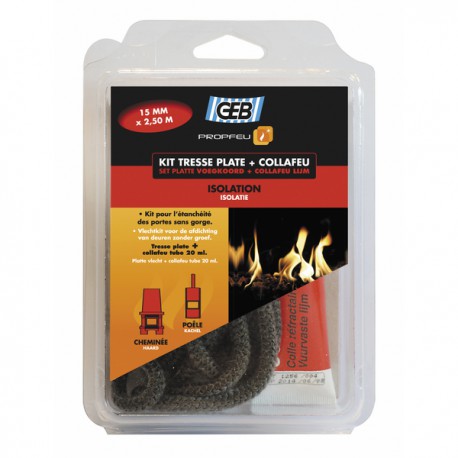 Kit trenza plana en fibra de vidrio y collafeu - GEB : 821593