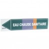 Etiqueta flexible adhesiva - AGUA CALIENTE SANITARIA (X 10)