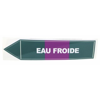 Etiqueta flexible adhesiva - Agua fría (X 10) - DIFF