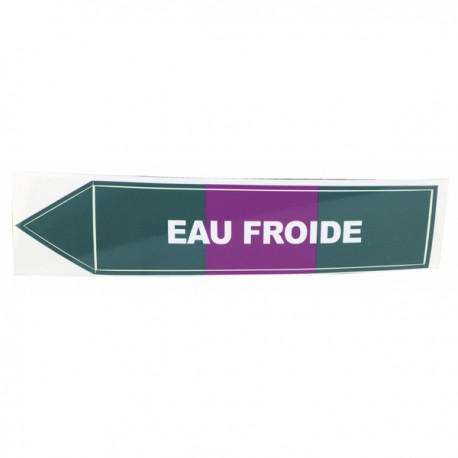 Etiqueta flexible adhesiva - Agua fría (X 10) - DIFF