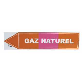 Etiqueta flexible adhesiva - Gas natural (X 10) - DIFF