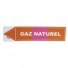 Etiqueta flexible adhesiva - Gas natural (X 10)
