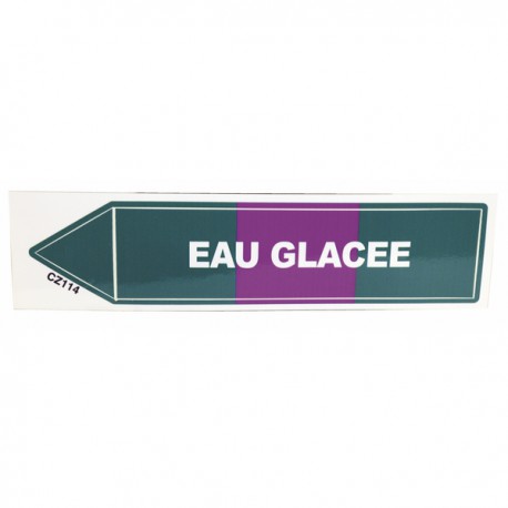Etiqueta flexible adhesiva - Agua helada (X 10)