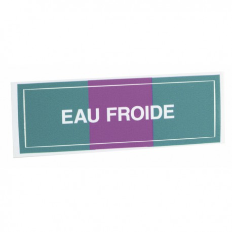 Etiqueta flexible adhesiva - Agua fría (X 10)