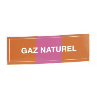 Etiqueta flexible adhesiva - Gas natural (X 10)