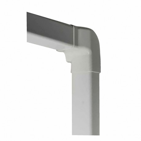Angulo vertical derecha 80x60 blanco crema 9001