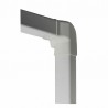 Angulo vertical derecha 80x60 blanco crema 9001
