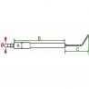 Electrodo de encendido COUGAR F4-0 - DIFF para De Dietrich Chappée : S58528415