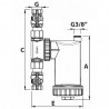 Válvula seguridad 3/4" con cuerpo latón - RBM : 23440550